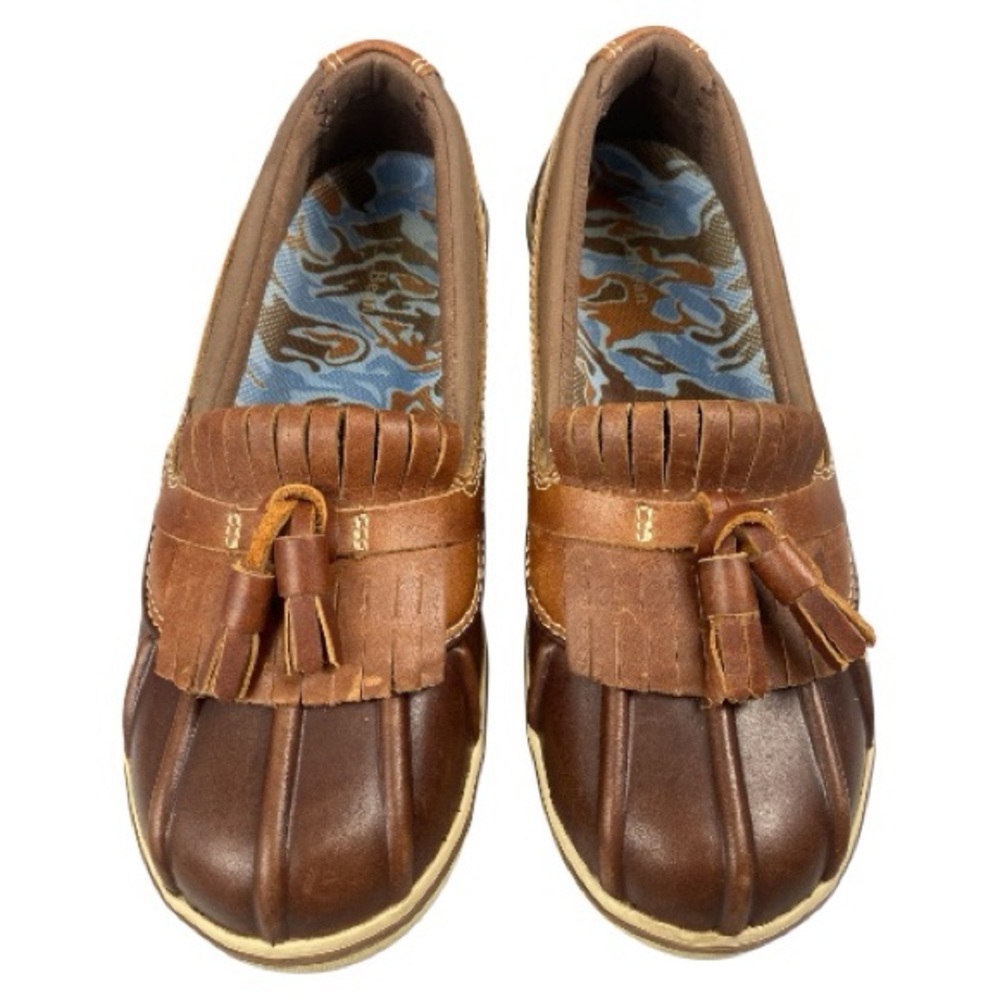 L.L. Bean Brown Harbor Low Duck Rain Shoes Waterproof Size 6 Outdoor Garden Girl
